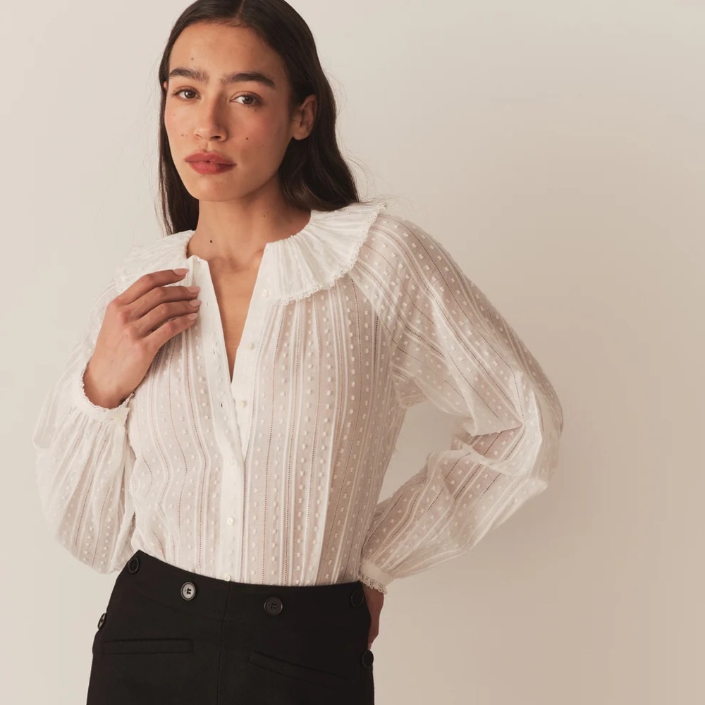 DÔEN Jacey Top in Salt, size Small
